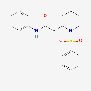 N-phenyl-2-(1-tosylpiperidin-2-yl)acetamide