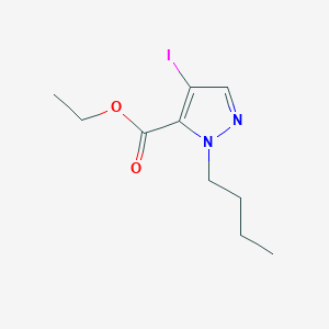 molecular formula C10H15IN2O2 B2952562 ethyl 1-butyl-4-iodo-1H-pyrazole-5-carboxylate CAS No. 1856062-79-7