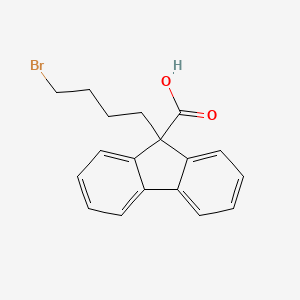 B2952565 9-(4-bromobutyl)-9H-fluorene-9-carboxylic acid CAS No. 182438-97-7