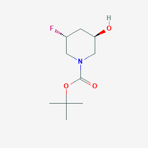 molecular formula C10H18FNO3 B2952566 tert-butyl (3R,5R)-3-fluoro-5-hydroxypiperidine-1-carboxylate CAS No. 2418594-22-4