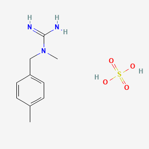 molecular formula C10H17N3O4S B2952583 N-methyl-N-(4-methylbenzyl)guanidine sulfate CAS No. 1609407-12-6