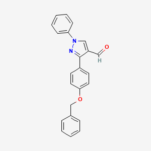 3-[4-(benzyloxy)phenyl]-1-phenyl-1H-pyrazole-4-carbaldehyde
