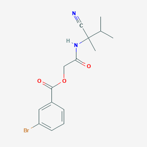 molecular formula C15H17BrN2O3 B2952592 [2-[(2-Cyano-3-methylbutan-2-yl)amino]-2-oxoethyl] 3-bromobenzoate CAS No. 923239-97-8