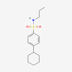 4-cyclohexyl-N-propylbenzenesulfonamide
