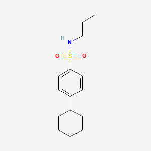 molecular formula C15H23NO2S B2952593 4-cyclohexyl-N-propylbenzenesulfonamide CAS No. 898649-97-3