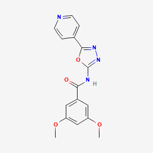 3,5-dimethoxy-N-(5-(pyridin-4-yl)-1,3,4-oxadiazol-2-yl)benzamide
