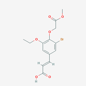 (2E)-3-[3-Bromo-5-ethoxy-4-(2-methoxy-2-oxoethoxy)phenyl]acrylic acid
