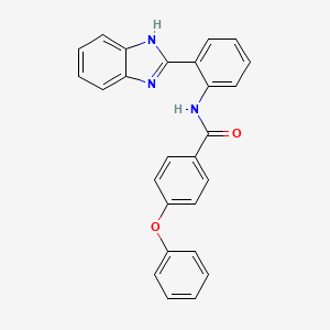 molecular formula C26H19N3O2 B2952597 N-[2-(1H-benzimidazol-2-yl)phenyl]-4-phenoxybenzamide CAS No. 307338-91-6