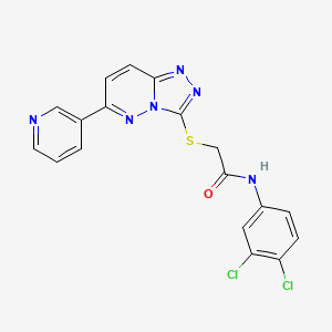 N-(3,4-dichlorophenyl)-2-((6-(pyridin-3-yl)-[1,2,4]triazolo[4,3-b]pyridazin-3-yl)thio)acetamide