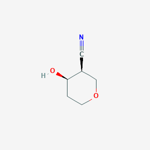 molecular formula C6H9NO2 B2952650 (3S,4R)-4-Hydroxytetrahydro-2H-pyran-3-carbonitrile CAS No. 1904121-23-8