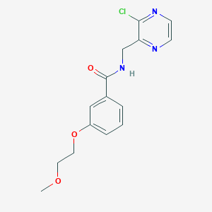N-[(3-Chloropyrazin-2-yl)methyl]-3-(2-methoxyethoxy)benzamide