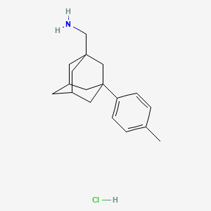 molecular formula C18H26ClN B2952678 ((1s,3r,5R,7S)-3-(p-tolyl)adamantan-1-yl)methanamine hydrochloride CAS No. 88358-18-3
