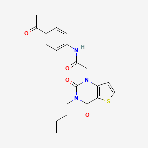 N-(4-acetylphenyl)-2-(3-butyl-2,4-dioxo-3,4-dihydrothieno[3,2-d]pyrimidin-1(2H)-yl)acetamide