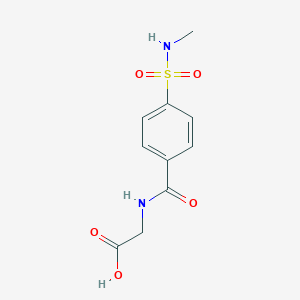 molecular formula C10H12N2O5S B2952685 2-{[4-(Methylsulfamoyl)phenyl]formamido}acetic acid CAS No. 155493-24-6