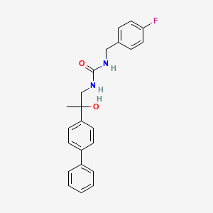 1-(2-([1,1'-Biphenyl]-4-yl)-2-hydroxypropyl)-3-(4-fluorobenzyl)urea