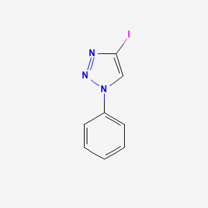 molecular formula C8H6IN3 B2952699 4-iodo-1-phenyl-1H-1,2,3-triazole CAS No. 151451-83-1