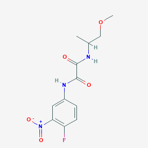 molecular formula C12H14FN3O5 B2952710 N1-(4-氟-3-硝基苯基)-N2-(1-甲氧基丙烷-2-基)草酰胺 CAS No. 941962-98-7