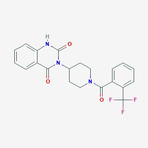 3-(1-(2-(trifluoromethyl)benzoyl)piperidin-4-yl)quinazoline-2,4(1H,3H)-dione