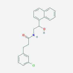 molecular formula C21H20ClNO2 B2952731 3-(3-chlorophenyl)-N-(2-hydroxy-2-(naphthalen-1-yl)ethyl)propanamide CAS No. 1795297-40-3