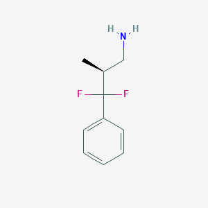 molecular formula C10H13F2N B2952741 (2S)-3,3-Difluoro-2-methyl-3-phenylpropan-1-amine CAS No. 2248172-79-2