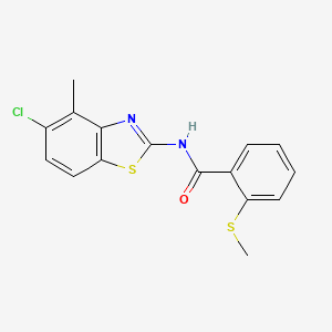 N-(5-chloro-4-methylbenzo[d]thiazol-2-yl)-2-(methylthio)benzamide