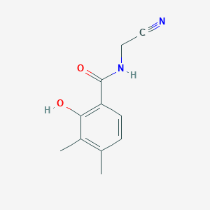 molecular formula C11H12N2O2 B2952782 N-(Cyanomethyl)-2-hydroxy-3,4-dimethylbenzamide CAS No. 1465351-25-0