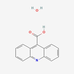 molecular formula C14H11NO3 B2952784 9-Acridinecarboxylic acid hydrate CAS No. 206557-00-8; 332927-03-4; 5336-90-3