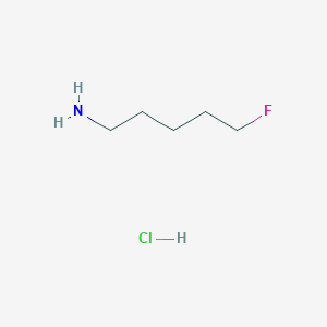 molecular formula C5H13ClFN B2952785 5-Fluoropentan-1-amine;hydrochloride CAS No. 1445406-59-6
