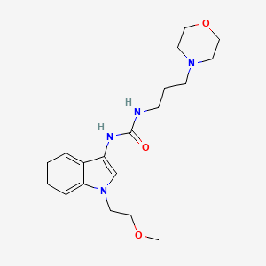 1-(1-(2-methoxyethyl)-1H-indol-3-yl)-3-(3-morpholinopropyl)urea