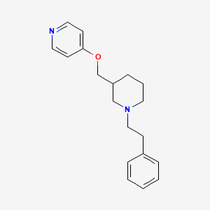 molecular formula C19H24N2O B2952797 4-[[1-(2-Phenylethyl)piperidin-3-yl]methoxy]pyridine CAS No. 2379952-27-7