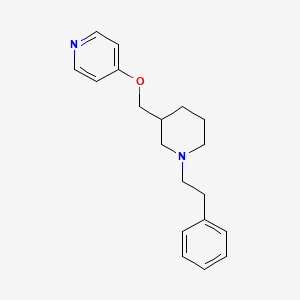 molecular formula C19H24N2O B2952797 4-{[1-(2-Phenylethyl)piperidin-3-yl]methoxy}pyridine CAS No. 2379952-27-7