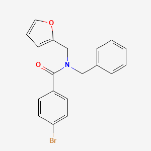 N-benzyl-4-bromo-N-(furan-2-ylmethyl)benzamide