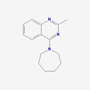molecular formula C15H19N3 B295280 4-(Azepan-1-yl)-2-methylquinazoline 