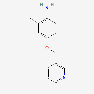 molecular formula C13H14N2O B2952803 2-Methyl-4-(pyridin-3-ylmethoxy)aniline CAS No. 926266-25-3