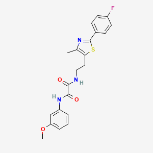 N-{2-[2-(4-fluorophenyl)-4-methyl-1,3-thiazol-5-yl]ethyl}-N'-(3-methoxyphenyl)ethanediamide
