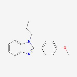 molecular formula C17H18N2O B2952822 2-(4-methoxyphenyl)-1-propyl-1H-benzimidazole CAS No. 381200-04-0