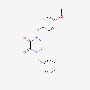molecular formula C20H20N2O3 B2952831 1-(4-Methoxybenzyl)-4-(3-methylbenzyl)-1,4-dihydro-2,3-pyrazinedione CAS No. 902862-82-2