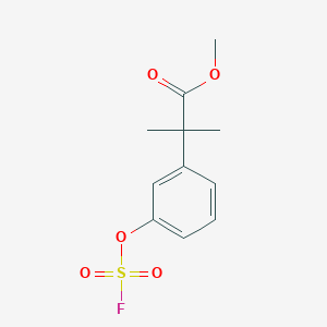 molecular formula C11H13FO5S B2952835 Methyl 2-(3-fluorosulfonyloxyphenyl)-2-methylpropanoate CAS No. 2411249-94-8