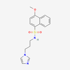 N-(3-imidazol-1-ylpropyl)-4-methoxynaphthalene-1-sulfonamide
