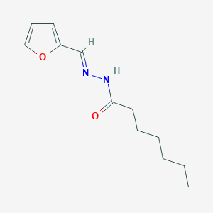 (E)-N'-(furan-2-ylmethylene)heptanehydrazide