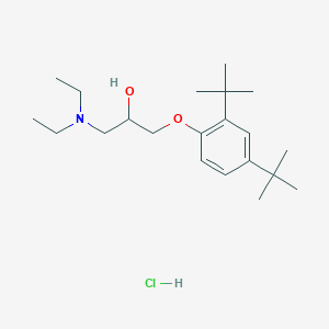molecular formula C21H38ClNO2 B2952860 1-(2,4-Di-tert-butylphenoxy)-3-(diethylamino)propan-2-ol hydrochloride CAS No. 1184968-45-3