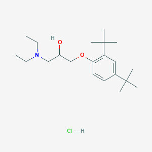 molecular formula C21H38ClNO2 B2952860 1-(2,4-二叔丁基苯氧基)-3-(二乙氨基)丙烷-2-醇盐酸盐 CAS No. 1184968-45-3