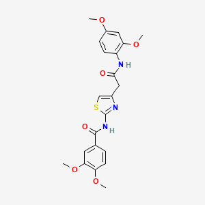 N-(4-(2-((2,4-dimethoxyphenyl)amino)-2-oxoethyl)thiazol-2-yl)-3,4-dimethoxybenzamide