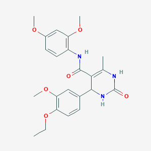 molecular formula C23H27N3O6 B2952883 N-(2,4-dimethoxyphenyl)-4-(4-ethoxy-3-methoxyphenyl)-6-methyl-2-oxo-1,2,3,4-tetrahydropyrimidine-5-carboxamide CAS No. 905791-23-3