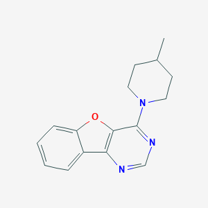 molecular formula C16H17N3O B295290 4-(4-Methyl-1-piperidinyl)[1]benzofuro[3,2-d]pyrimidine 