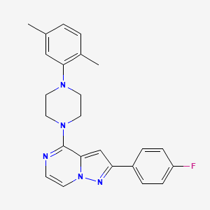 4-[4-(2,5-Dimethylphenyl)piperazin-1-yl]-2-(4-fluorophenyl)pyrazolo[1,5-a]pyrazine