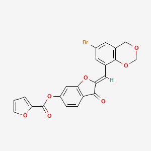 (Z)-2-((6-bromo-4H-benzo[d][1,3]dioxin-8-yl)methylene)-3-oxo-2,3-dihydrobenzofuran-6-yl furan-2-carboxylate