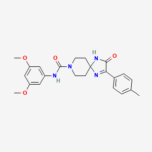 N-(3,5-dimethoxyphenyl)-2-(4-methylphenyl)-3-oxo-1,4,8-triazaspiro[4.5]dec-1-ene-8-carboxamide
