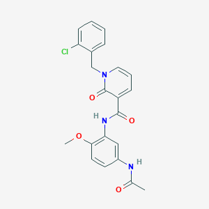 N-(5-acetamido-2-methoxyphenyl)-1-(2-chlorobenzyl)-2-oxo-1,2-dihydropyridine-3-carboxamide