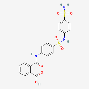 2-({4-[(4-Sulfamoylphenyl)sulfamoyl]phenyl}carbamoyl)benzoic acid